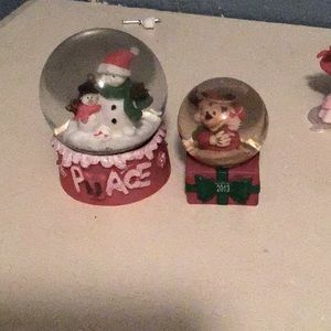 Christmas snow globes